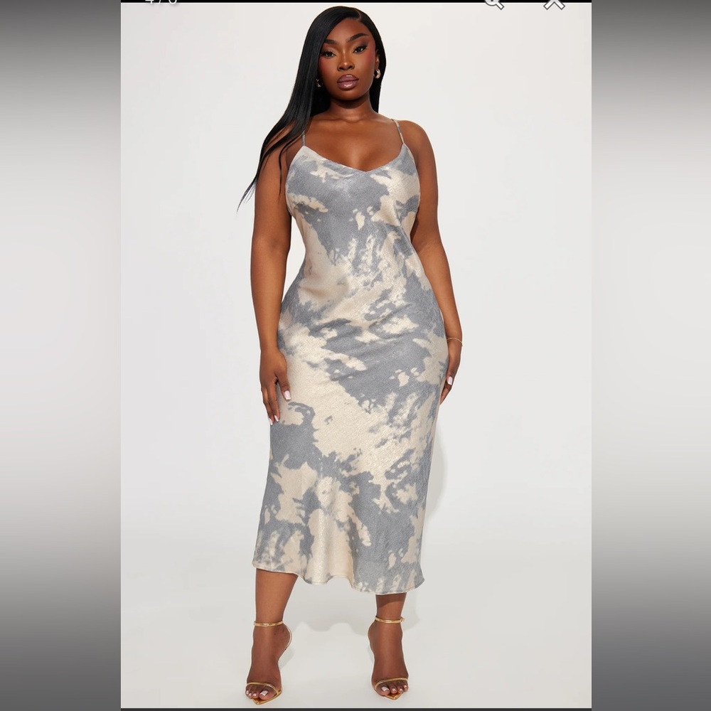 Charlie Metallic Midi Dress